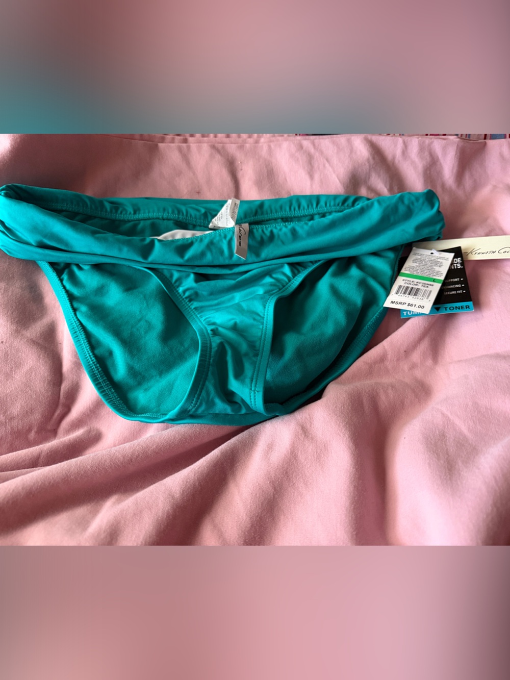 Kenneth Cole New York Teal Bikini Bottoms